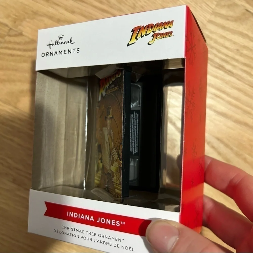 Hallmark Indiana Jones VHS Movie Christmas Ornament NEW